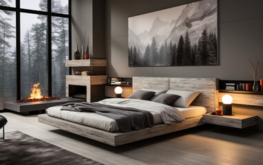 Bedroom Black and White