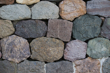 カラフルな石垣