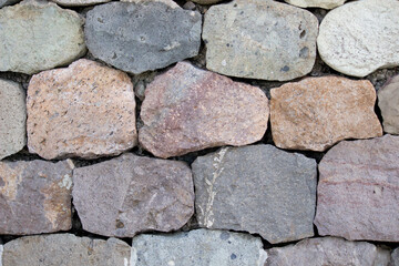 カラフルな石垣