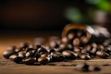 Roasted coffee beans