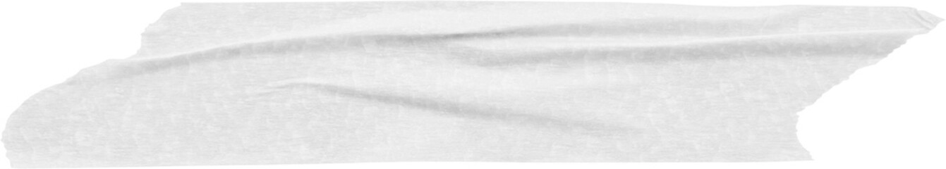 White adhesive paper tape isolated on white background