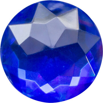 blue round jewels sticker isolated on white background