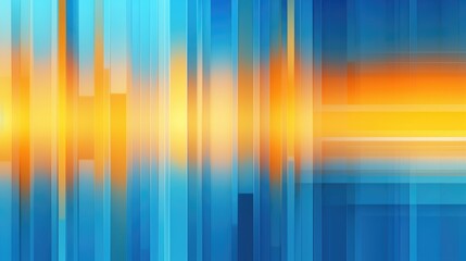 Blue, yellow, orange abstract design background. Geometric shapes, lines.