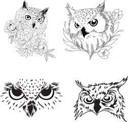 set of owls