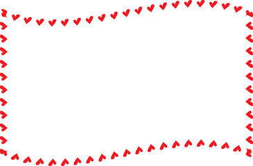 Red Heart frame Rectangle shape vintage frames retro badges vector love frames cute decoration background borders valentine wedding celebration romantic greeting card label frames banners