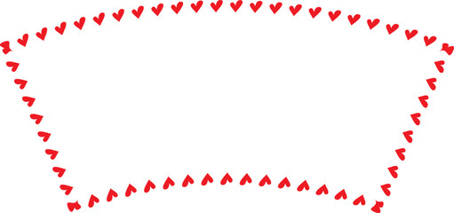 Red Heart frame Rectangle shape vintage frames retro badges vector love frames cute decoration background borders valentine wedding celebration romantic greeting card label frames banners