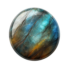 Labradorite stone isolated on transparent background