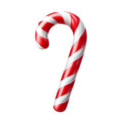 Realistic christmas candy canes isolated on transparent background. Vector illustration of a red and white Christmas twisted candy cane. Template for Christmas greeting card or invitation design