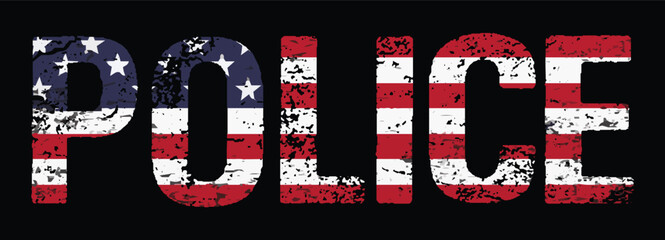 USA Police Logo Design