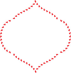 Red Heart frame Rectangle shape vintage frames retro badges vector love frames cute decoration background borders valentine wedding celebration romantic greeting card label frames banners