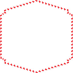 Red Heart frame Rectangle shape vintage frames retro badges vector love frames cute decoration background borders valentine wedding celebration romantic greeting card label frames banners