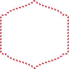 Red Heart frame Rectangle shape vintage frames retro badges vector love frames cute decoration background borders valentine wedding celebration romantic greeting card label frames banners