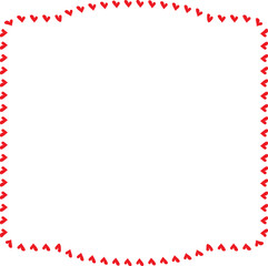 Red Heart frame Rectangle shape vintage frames retro badges vector love frames cute decoration background borders valentine wedding celebration romantic greeting card label frames banners