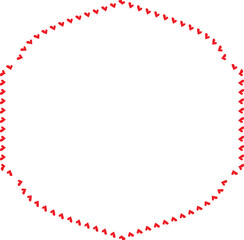 Red Heart frame Rectangle shape vintage frames retro badges vector love frames cute decoration background borders valentine wedding celebration romantic greeting card label frames banners