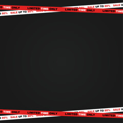 Black Friday, banner on black background