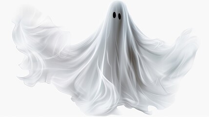 Halloween Ghost on Transparent Background