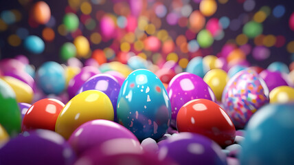 Beautiful colorful easter eggs pictures
