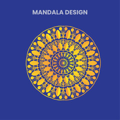 Futuristic Mandala design. Modern shape with abstract silver. Luxury dark gradient background. Vector illustration print template.