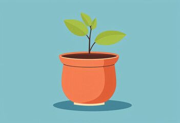 Obraz premium plant in pot vector illustration design