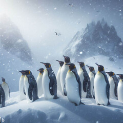 penguins in polar regions