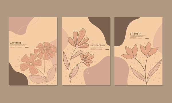 Trendy covers set. Cool abstract and floral design. Able to use for social media posts, stories, mobile apps, banners design, web or internet ads. 