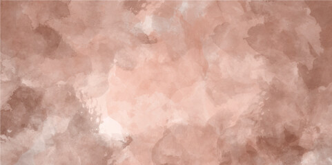 Peach abstract watercolor texture background. Vector beige watercolor pattern. Pastel watercolor brush texture. Autumn water color background
