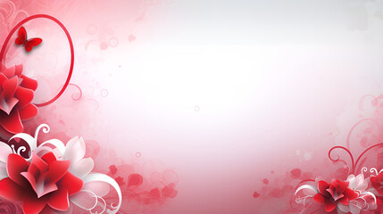 valentine background with hearts and flowers, Pretty in Pink Enjoy the Elegance of Pink Border Clipart