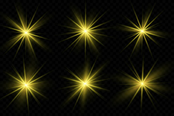 Light star gold png. Light sun gold png. Light flash gold png. vector illustrator. summer season beach