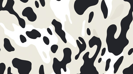 Sauberes, nahtloses Kuhflecken-Muster, seemless pattern