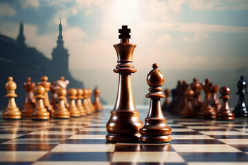 Dynamic Chess Game with Focus on the King