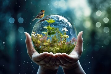 Nature planet eco environmental ecological protect environment care earth world