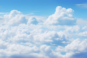 Naklejka na ściany i meble Minimalismus in the Sky: Clouds on Canvas