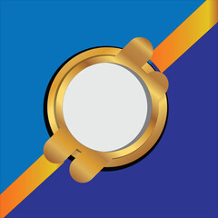 Illustration Vector Graphic Of Gold Circle Frame For Banner