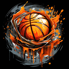  tshirt design graphic logo design graffiti basketbal