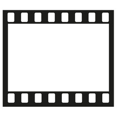 photographic film strip isolated on white