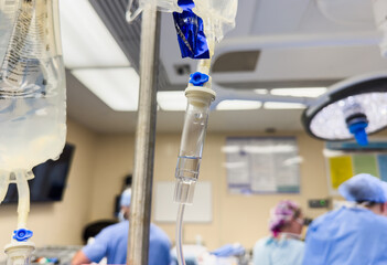 hospital drips against a sterile background, medical equipment providing care and treatment
