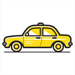 Fototapeta premium Flat design car illustration