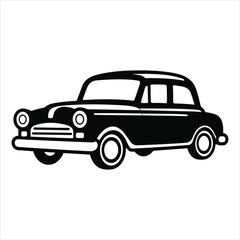Flat design car  illustration