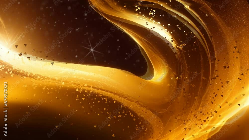 Wall mural abstract background with waves, seamless animation video background in 4k resolution