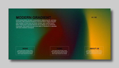 Modern trendy grainy gradient background, colorful abstract gradient.Soft gradient backdrop with place for text. Futuristic design for banner, poster, cover, flyer, presentation, landing page