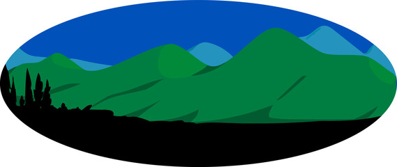 Obraz premium landscape with trees