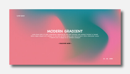 Modern trendy grainy gradient background, colorful abstract gradient.Soft gradient backdrop with place for text. Futuristic design for banner, poster, cover, flyer, presentation, landing page