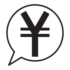 Obraz premium Yen icon