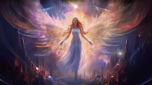 Eleg&acirc;ncia Alada: Mulher com Asas em Movimento, Arte Gerada por IA