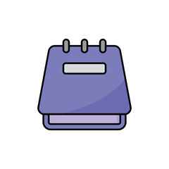 Notepad Icon Vector Design Template