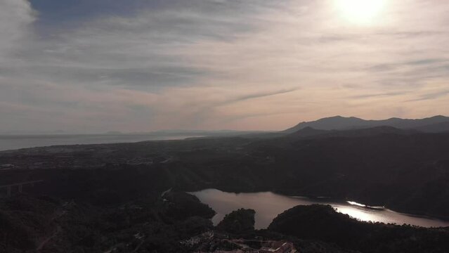Sunset in the mountains