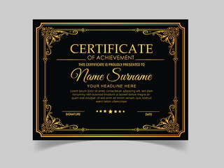  vector simple employee of the month certificate