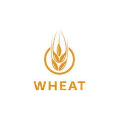 wheat logo vector icon design