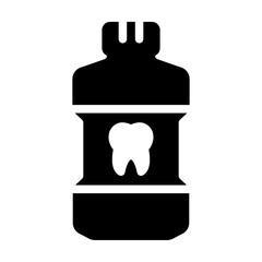 Mouthwash Glyph Icon