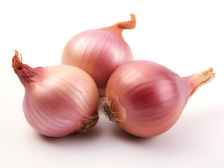 Fototapeta premium Onions isolated on a clean white background. Generative AI
